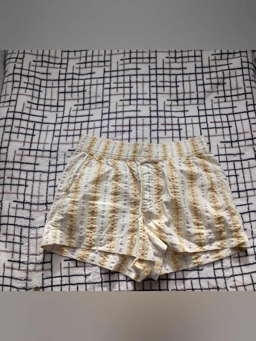 SO Juniors Size Medium Pastel Striped Sleep Shorts NEW WITH TAGS